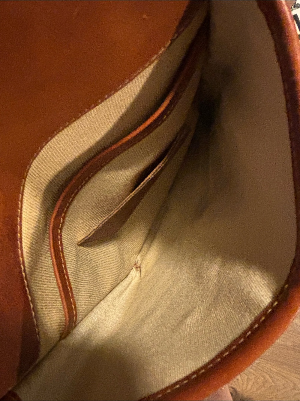 Bosca Tan Leather Briefcase with Gold Hardware - Picture 7 of 8